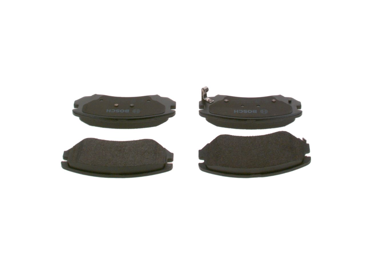 Set of brake linings, disc brake