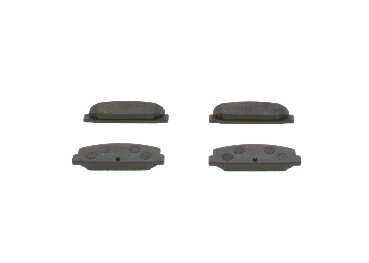 Set of brake linings, disc brake