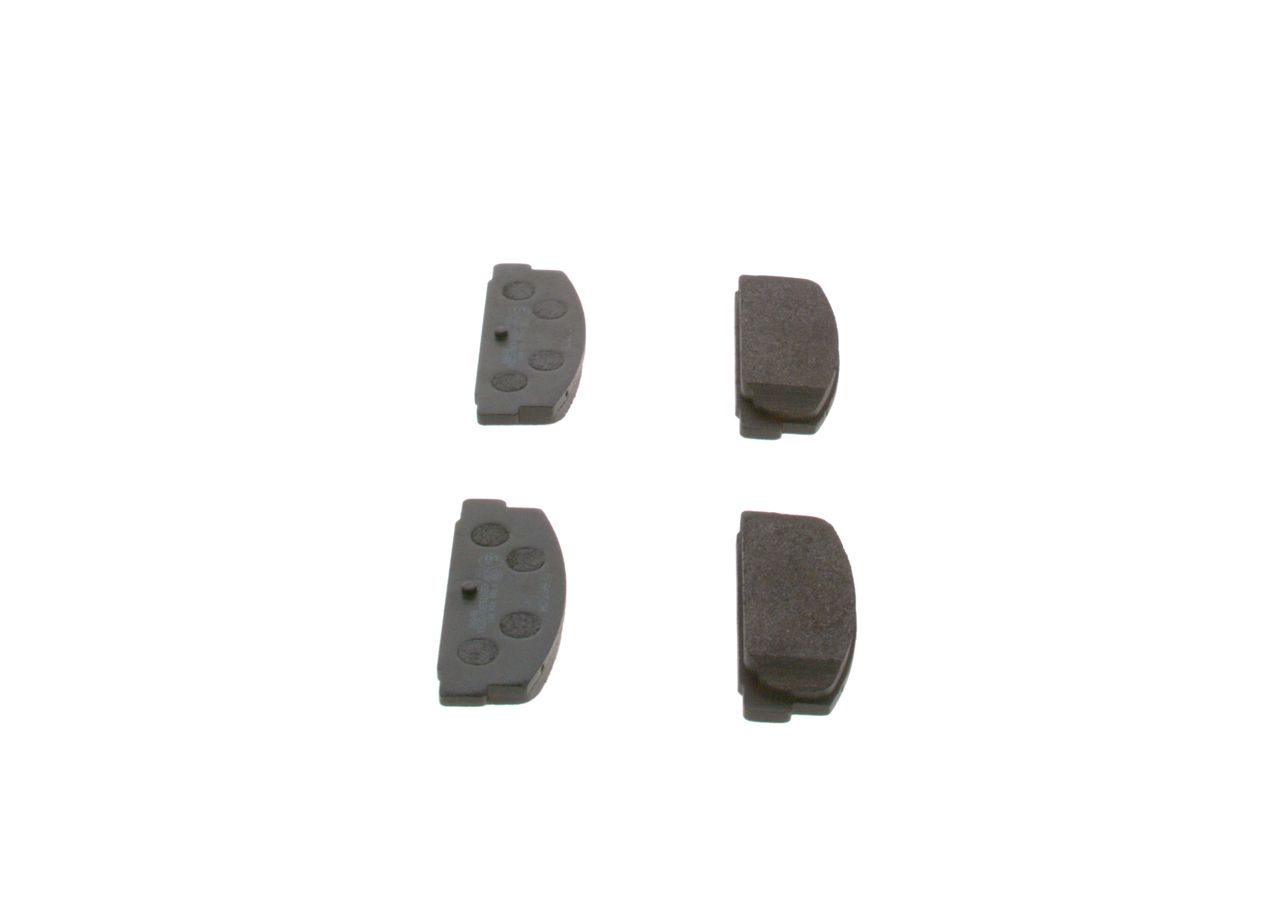 Set of brake linings, disc brake