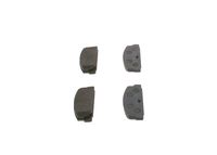 Set of brake linings, disc brake