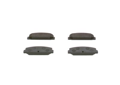 Set of brake linings, disc brake