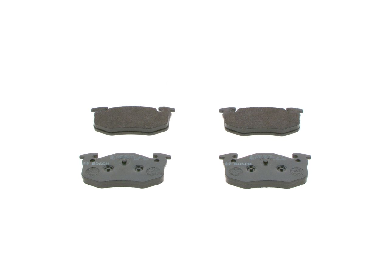 Set of brake linings, disc brake