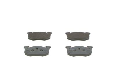 Set of brake linings, disc brake