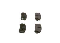 Set of brake linings, disc brake