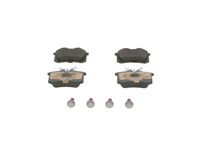 Set of brake linings, disc brake