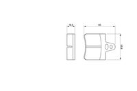 Set of brake linings, disc brake