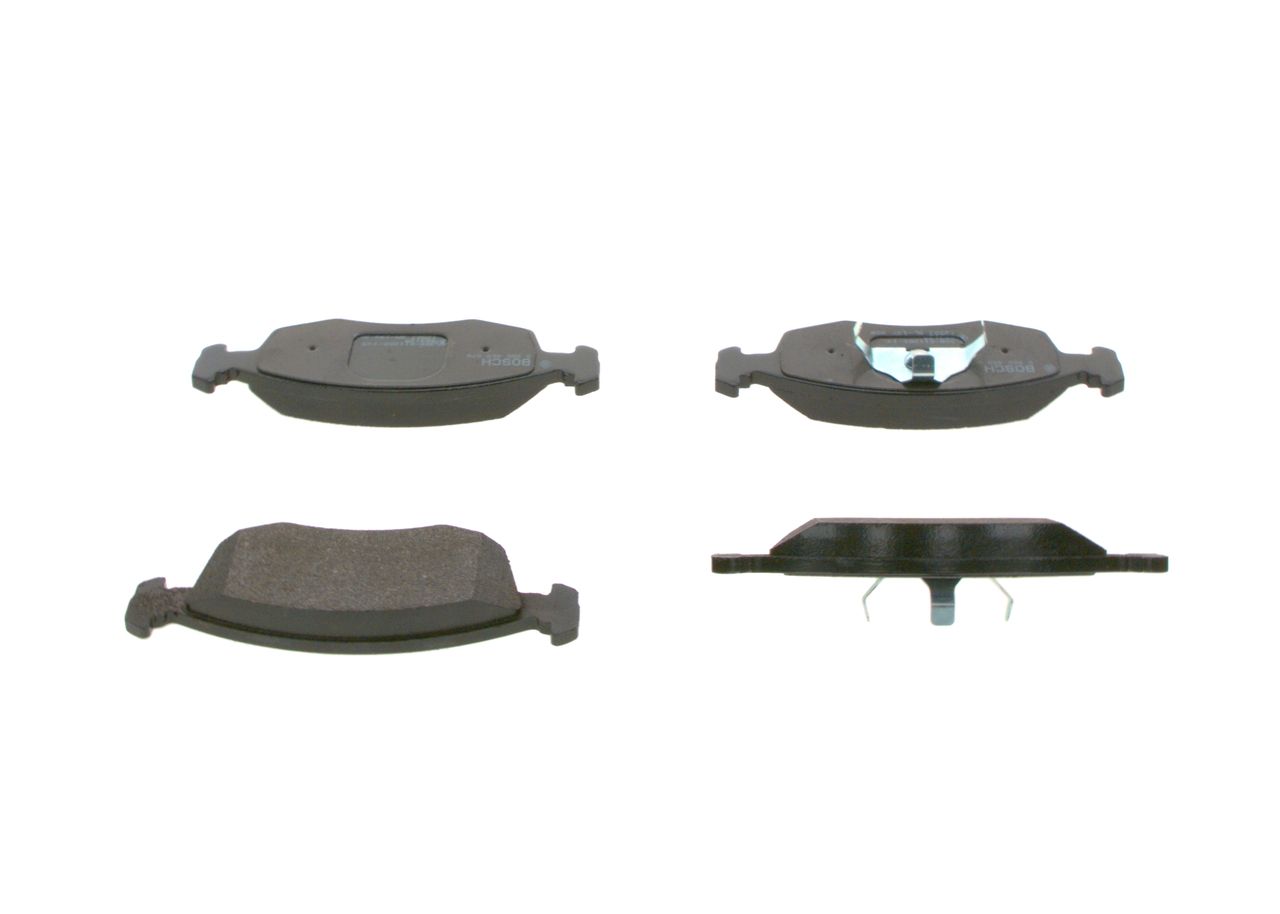 Set of brake linings, disc brake