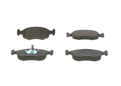 Set of brake linings, disc brake