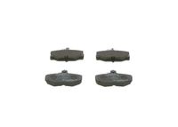 Set of brake linings, disc brake