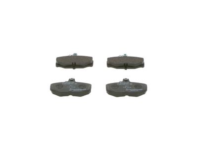 Set of brake linings, disc brake