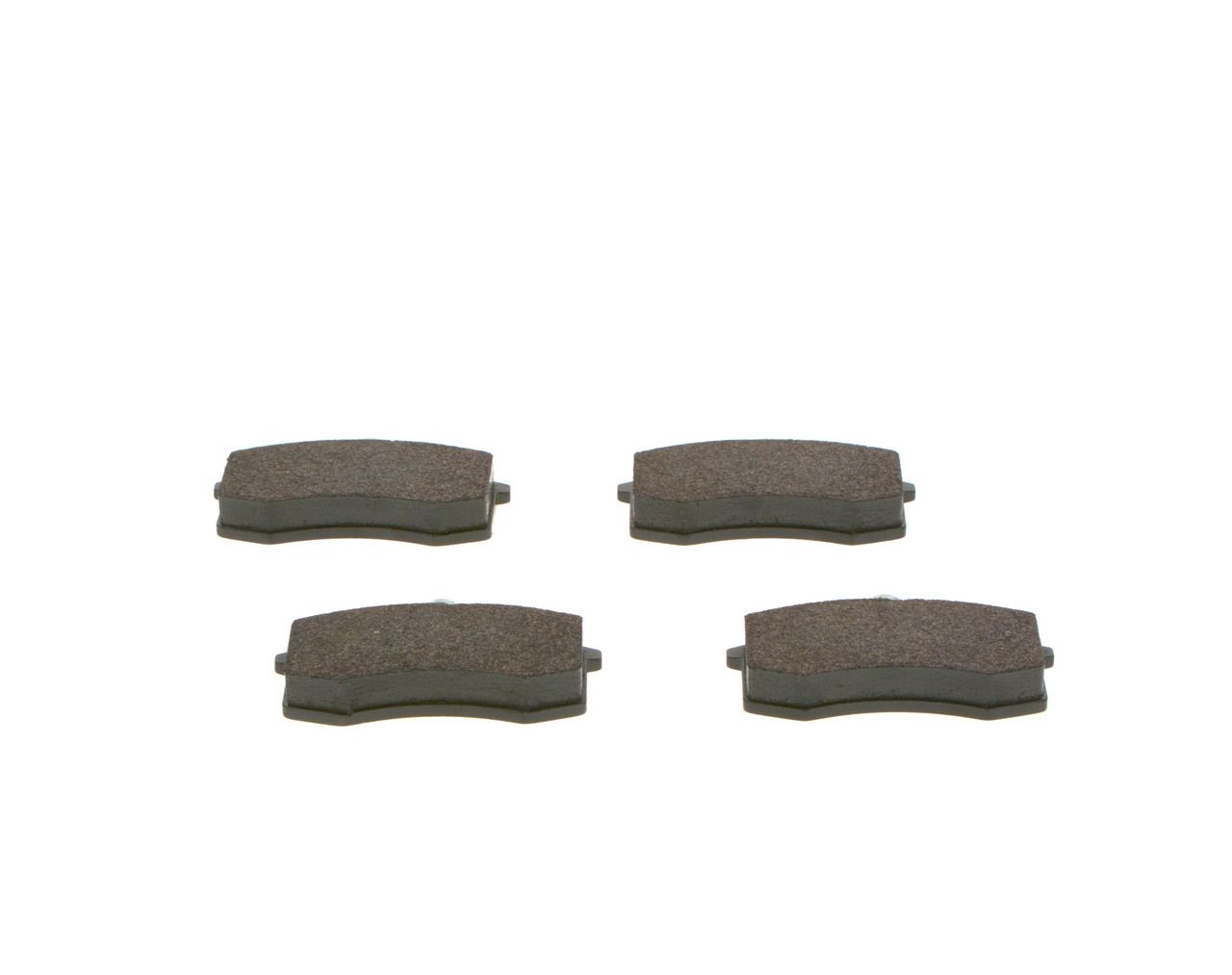 Set of brake linings, disc brake