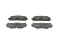 Set of brake linings, disc brake