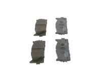 Set of brake linings, disc brake