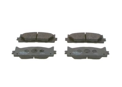 Set of brake linings, disc brake