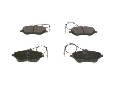 Set of brake linings, disc brake