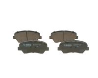 Set of brake linings, disc brake