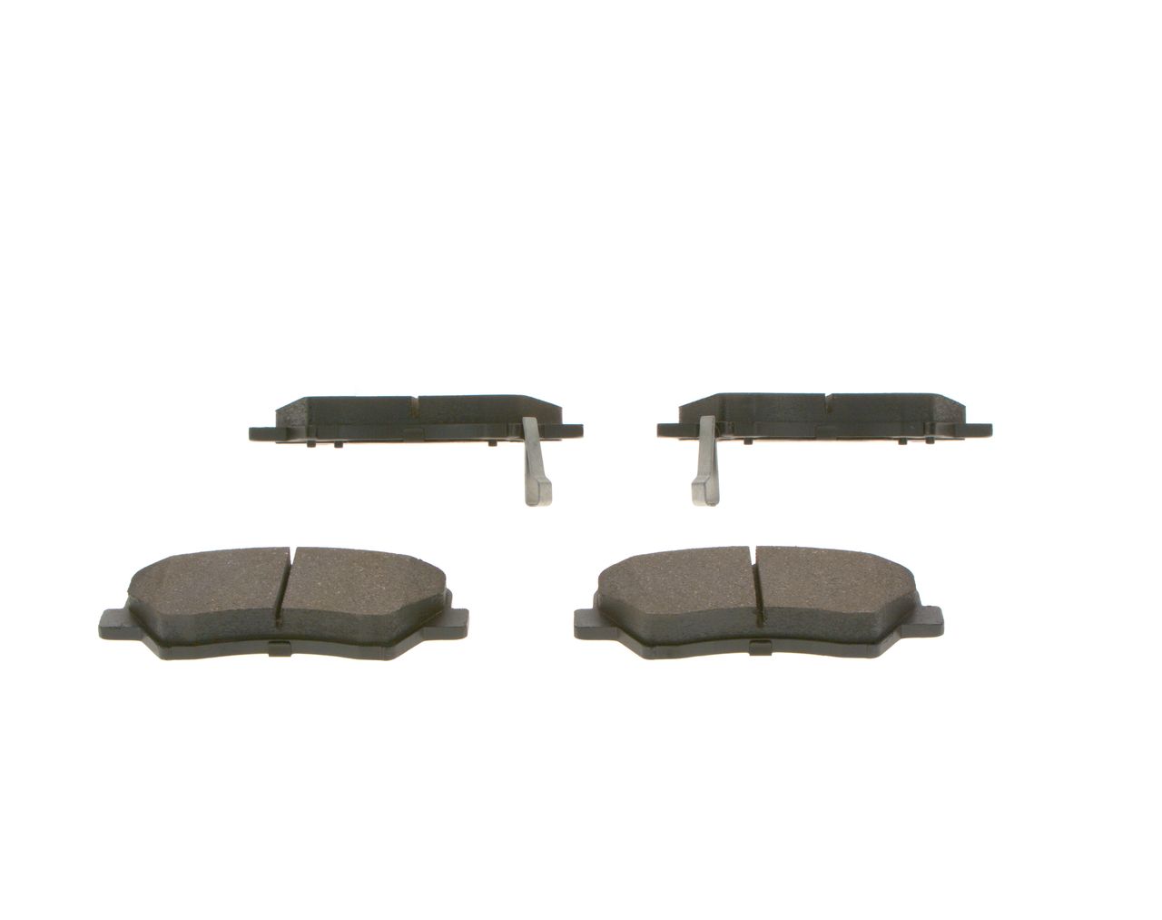 Set of brake linings, disc brake