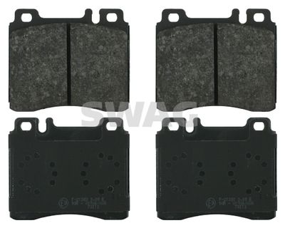 Set of brake linings, disc brake