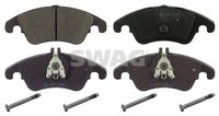 Set of brake linings, disc brake