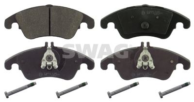 Set of brake linings, disc brake