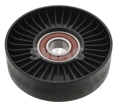 Deflector/guide roller, poly-V belt