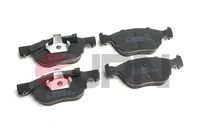 Set of brake linings, disc brake