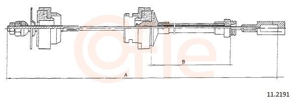 Cable drive, clutch drive