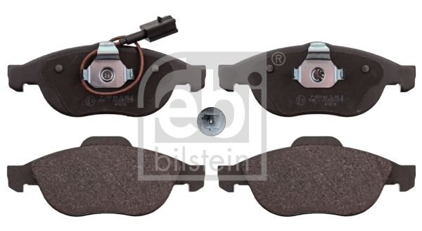 Set of brake linings, disc brake