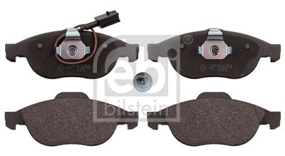 Set of brake linings, disc brake