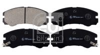 Set of brake linings, disc brake