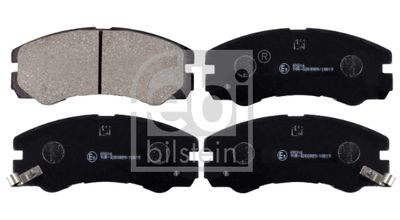 Set of brake linings, disc brake