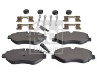 Set of brake linings, disc brake