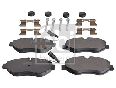 Set of brake linings, disc brake