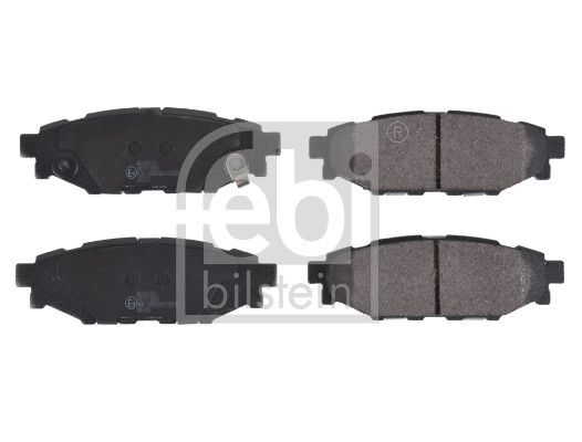 Set of brake linings, disc brake