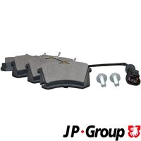 Set of brake linings, disc brake