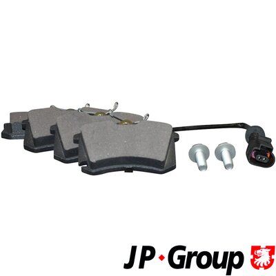 Set of brake linings, disc brake