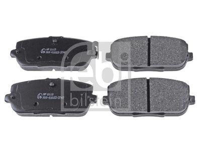 Set of brake linings, disc brake