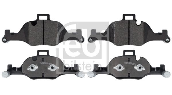 Set of brake linings, disc brake