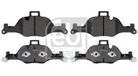 Set of brake linings, disc brake