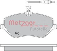 Set of brake linings, disc brake