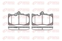 Set of brake linings, disc brake