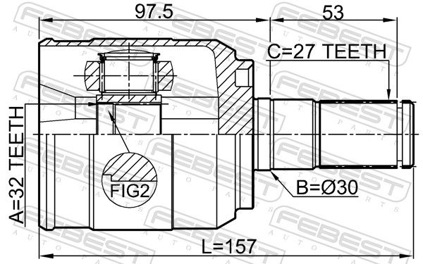 Set of hinges, drive shaft