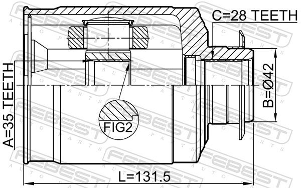 Set of hinges, drive shaft