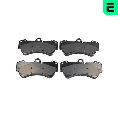 Set of brake linings, disc brake