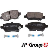 Set of brake linings, disc brake