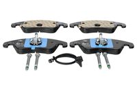 Set of brake linings, disc brake