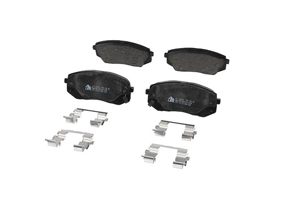 Set of brake linings, disc brake