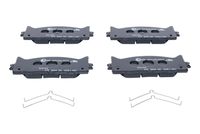 Set of brake linings, disc brake