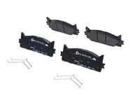 Set of brake linings, disc brake