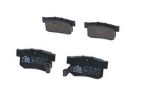 Set of brake linings, disc brake